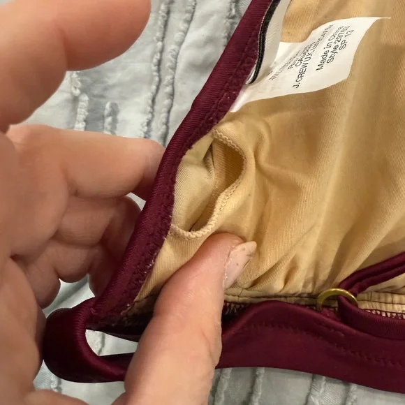 JCREW Women's Burgundy Bikini Set Small - Picture 10 of 10
